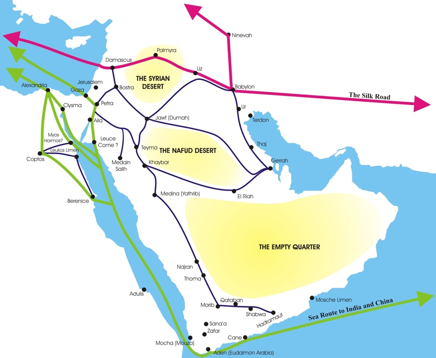 24 BC Nabataea Trade routes
